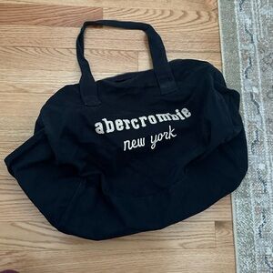 Vintage Abercrombie Navy Duffle Bag